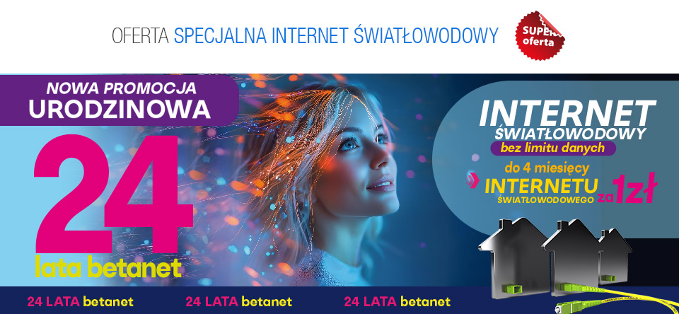 Urodzinowa promocja - 24 lat Betanet!